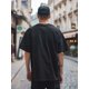 thumbnail image 2 of Camisetas con gráficos de peces para hombre, negras, cuello redondo, informales, suaves, 100 % algodón, divertidas, con frases, transpirables, absorbentes, de secado rápido, para correr, fin de semana, 2 of 7