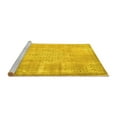 thumbnail image 2 of Ahgly Company Machine Washable Indoor Rectangle Persian Yellow Traditional Area Rugs, 2' x 4', 2 of 4