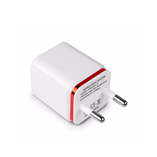 Cateissary UE enchufe 3.1A Universal 2 puertos USB de pared adaptador de viaje para Teléfono y Comunicación No.6