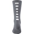 thumbnail image 1 of Augusta Sportswear L Color Block Crew Sock Graphite/White 6091, 1 of 1