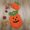 #08-Orange, variant on Halloween Baby Pumpkin Print Romper with Hat for Halloween Party Dress Up Clothes Themed Party Pretend Play Halloween Gifts for Kids Outfit