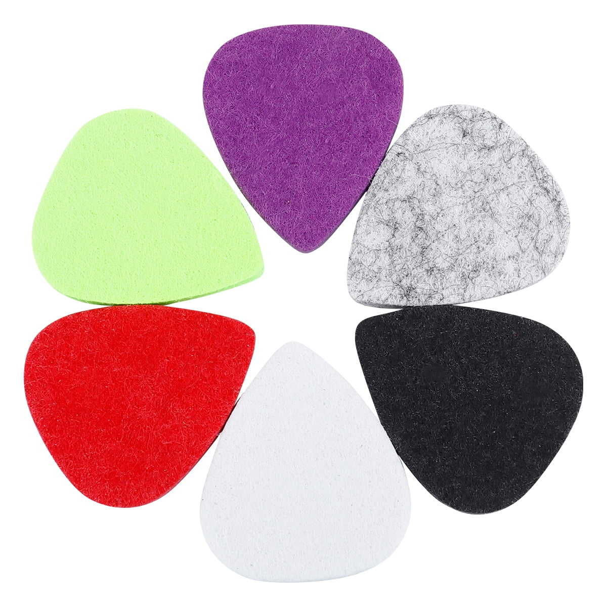 Guitar Pick Ukulele Felt Picks Plectrum Pics Thumb Acoustic Bass Wool Training Fashionable Black
