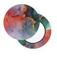 thumbnail image 2 of Gukieu Colorful Abstract Waves Print Round Chair Cover, Dust-proof and Non-slip Bar Chair Protective Cover, Suitable for Bars, Restaurants, Offices-13 inch, 2 of 7