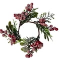 thumbnail image 1 of Vela Guirnalda Anillo Corona de Puerta de Navidad Decoración de Navidad Puerta Delantera Corona de Navidad para Ventana de Navidad Decoración Del Estilo A, 1 of 9