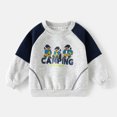 thumbnail image 7 of Atogsazn Children Boys Crew Neck Sweatshirt Cartoon Pullover Long Sleeve Sweatshirts Fall Winter Tops Gray 7-8 Years Fashion, 7 of 7