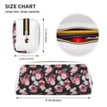 thumbnail image 3 of Uemuo Rose Flowers Printed Leather Pencil Case, Pencil Pouch, Portable Pencil Bag, Pen Case for& Office, 3 of 7
