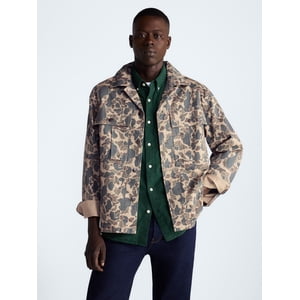 Free Assembly Men's Cotton Camo Utility Jacket