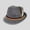 Grey, variant on DuoJiaJ Unisex Oktoberfest Fedora, Nonwoven Fabric Hat for Stage Wear Black One Size