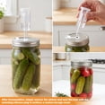 thumbnail image 4 of Fermentation Kit for Wide Mouth Jar Pickling and Sauerkraut Kit 4pcs with  7oz Glass Fermentation Weights Fermenting Lids Airlocks Silicone Gaskets for Pickles(No Jars), 4 of 12