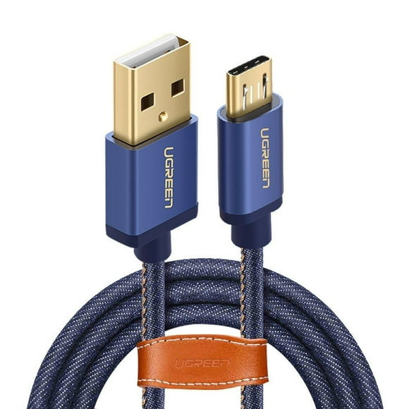 UGREEN Micro USB Cable Denim Braided Fast Charging Cable USB to Micro USB Data Cable