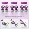 thumbnail image 2 of Full Size Silicone Earplugs for Swimming, Waterproof Noise Reduction for Sleeping and Bathing, 2 of 5