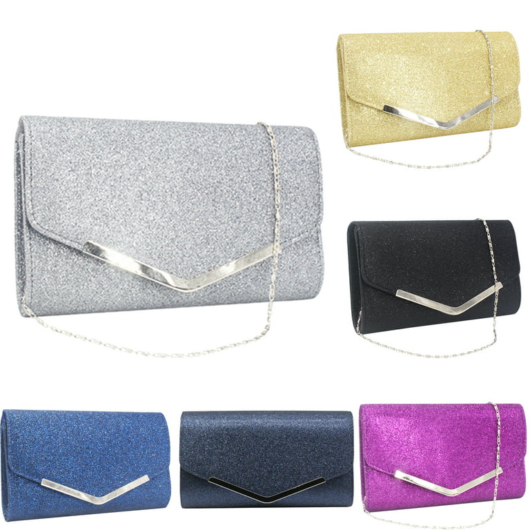 Dasein Women Evening Purses Clutch Bags Formal Party Clutches Wedding  Purses Cocktail Prom Handbags (Patent Leather Black) : : Fashion