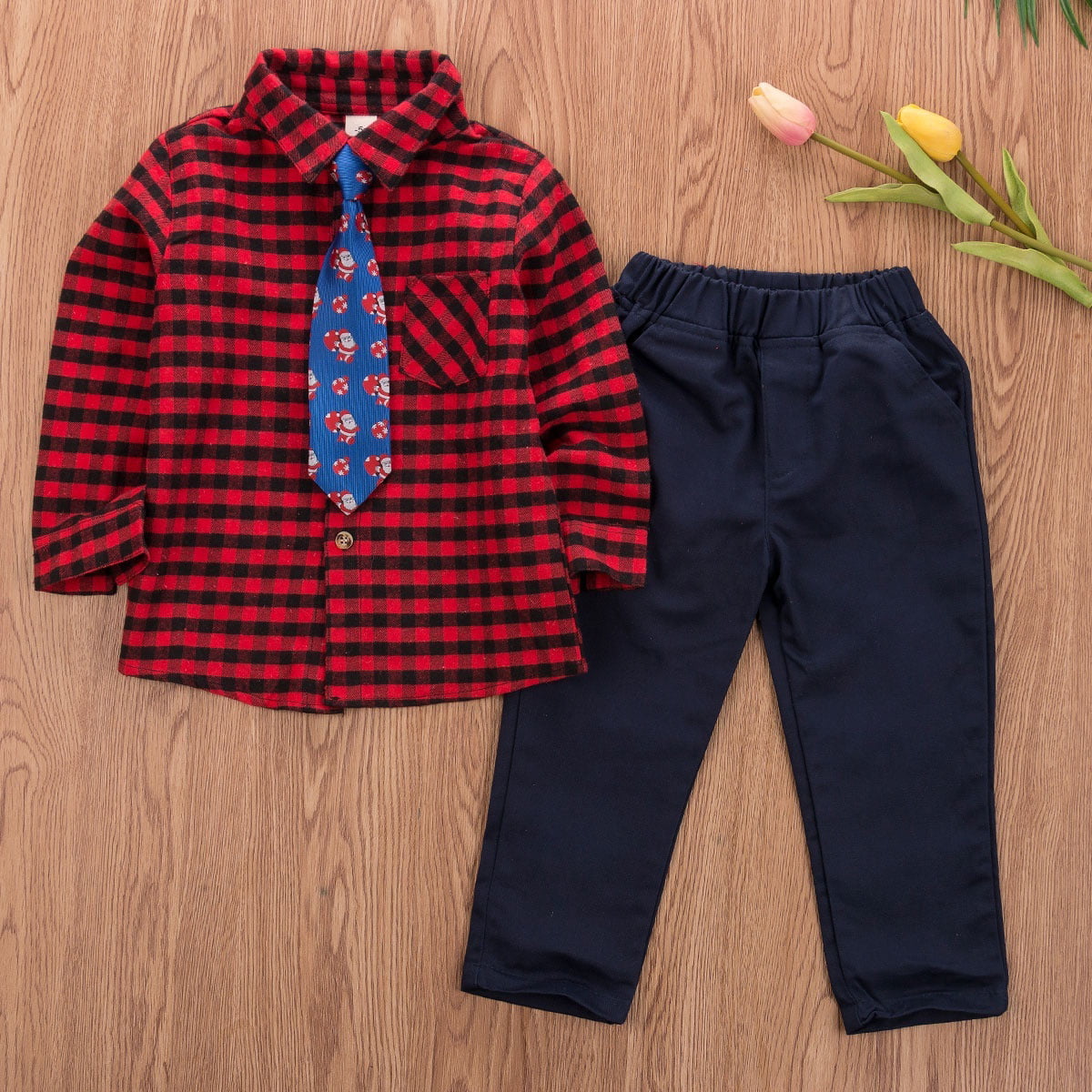 Newborn Toddler Baby Boy Summer Gentleman Clothes Set Pants+Shirt Tops Outfits