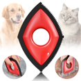 thumbnail image 1 of Mini removedor de pelo para mascotas, cepillo para quitar pelo de perro y gato, detallista de pelo de coche (rojo), 1 of 5
