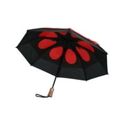 GustBuster 34143RD-BL LTD Auto Open & Close Vented Compact Umbrella, Red & Blue - 43 in.