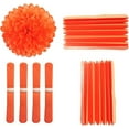 thumbnail image 2 of Orange Tissue Pom Poms DIY Tissue Paper Flowers for Birthday Wedding Baby Shower Tea Party Dessert Table Decoration, Pack of 18, 2 of 4