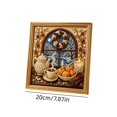 thumbnail image 3 of DIY Christmas Winter Tea Scene Pearl Bead Painting Kit, Unframed Canvas Rhinestone Art Set with Instruction Manual, Relaxing Craft Kit for Adults, Decorative Wall Ornament for Christmas Home Decor, 3 of 7