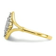 thumbnail image 4 of Primal Gold 10 Karat Yellow Gold with White Rhodium-plated Cubic Zirconia Fashion Ring, 4 of 7