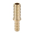 thumbnail image 4 of Uxcell Brass 3/8 to 1/4inch Straight Hollow Barb Hose Fitting 2 Pack, 4 of 6