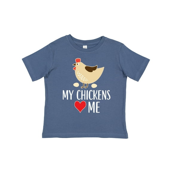 Inktastic My Chickens Love Me Boys or Girls Toddler T-Shirt