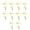 C, variant on 10pcs Religious Crossed And Doves Cake Decoration Insert For Birthday Party Christening Event Decorative Cake Toppers