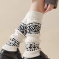 thumbnail image 4 of KyCheLot Womens Leg Warmers Winter Warm Knee Warmers Knit Stretchy Boot Cuffs Stockings, 4 of 4