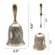 thumbnail image 4 of DomeStar Campana de mano Campana de llamada Campanas de boda de latón, 4 of 6