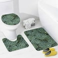 thumbnail image 6 of Bathroom Shower Curtain 4 Piece Sets, Hawaiian Tropical Flower with 72" x 72" Waterproof Shower Curtain Non-Slip Rug Toilet Lid Cover Bath Mat and 12 Hooks for Bathroom Decor Set, 6 of 8