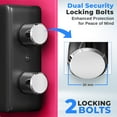 thumbnail image 6 of SereneLife Heavy Duty Electronic Safe Box - 9.1 x 6.7' Digital Lockbox with Code 2 Keys - Small Safe for Home/Office, Secure Cash, Jewelry, Firearms - Wall/Floor Mountable, 6 of 7