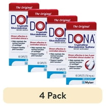 (4 pack) DONA Crystalline Glucosamine Sulfate 60 Caplets