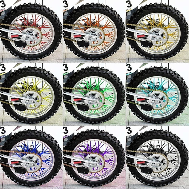 Envolturas para radios de llantas, 36 piezas Protector de radios de ruedas Cubierta de radios Envolturas para radios de motocicleta Artesanía excepcional