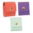 thumbnail image 2 of Segolike 3 Pieces Mini Travel Jewelry Bag Organizer,Portable Case Multifunctional Jewelry Roll Bag Travels Pouch for Earrings Brooches Orange purple green, 2 of 8