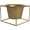 Gold, variant on Metal Square 6" Home Garden Flower Plant Holder Removable Pot Stand Black