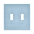 thumbnail image 2 of Dailycode Light Switch Plate Covers 3 Gang Wall Plate Plastics Outlet Covers for Kitchen Home Office Decor Baby Blue, 2 of 8