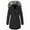 Black, variant on Bigersell Sweaters for Women Cardigan Open Front Fall Cardigan Fashion Women Solid Hooded Collar Fall Cardigan Down Jacket Outerwear Padded Coat Long Sleeve Cardigan Women