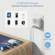 thumbnail image 3 of Adaptador de corriente TESSAN Italy Travel con 4 tomas y 3 puertos USB, 3 of 6