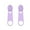 Purple, variant on 1 Pair Stud Earrings Zipper Shape Plated Jewelry Cartoon Candy Color Ear Studs for Party