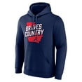 thumbnail image 2 of Men's Navy Atlanta Braves Team Country Pullover Hoodie, 2 of 3