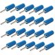 thumbnail image 5 of Juego de accesorios de conector impermeable macho de latón niquelado de 2mm con conector Banana de 20 piezas Kit azul, 5 of 9