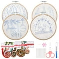 thumbnail image 5 of CIMAXIC christmas 1 Set Christmas Embroidery Christmas Ornament Craft Kit Embroidery Kit For Beginners Embroidery Material Embroidery Diy Kit,6.69"X6.3"X0.39", 5 of 5