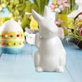 thumbnail image 4 of Mefallenssiah Mini Cute White Living Room Bedroom Desktop Easter Ceramic Home Decor, 4 of 7
