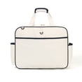 thumbnail image 5 of 2025 New Korean Fashion Large Capacity Tennis & Squash Racket Bag for Women - Holds 2-3 Rackets, Versatile Shoulder/Crossbody Straps, Durable Material, Compact & Portable - Ivory White with Blue Trim, 5 of 5