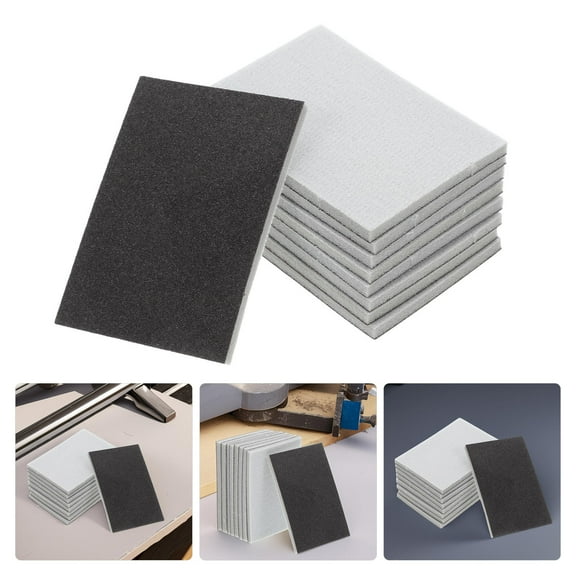 OUNONA 9pcs Sponge Sanding Pads for Wood Metal Polishing Hand Sanding Wet or Dry High Grit Sandpaper