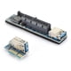 thumbnail image 1 of Cable De Extensión PCI-E4X, Cable De Extensión De Placa Base Cable De Extensión De Interfaz PCI-E X1, Interfaz ABS PCI-E X1 Para Computadora PC, 1 of 8
