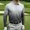 Gray, variant on NominalSnug Mens Golf Shirts Long Sleeve Gradient Color Collared Athletic Pullover Tops