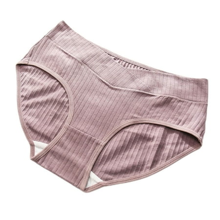 

CHAOMA Cotton Maternity Panties Low Waist V Briefs for Pregnant Women Pregnancy Underwear Lingerie M~3XL Maternity Knickers