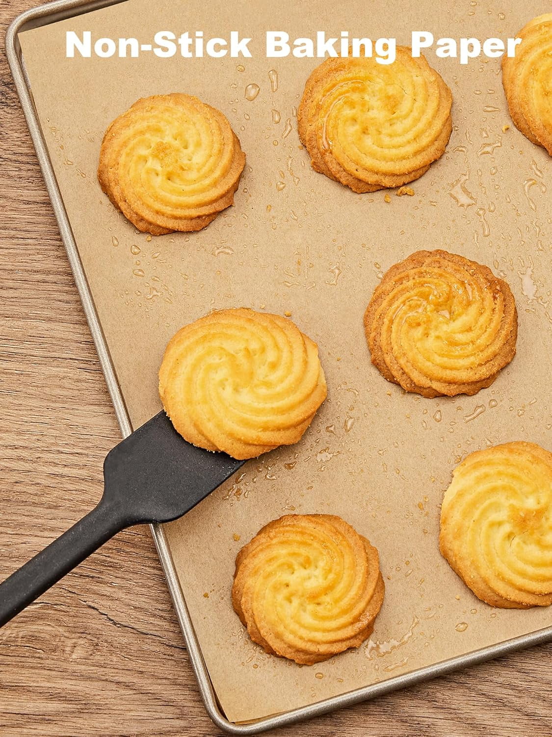 UniVerse  200 Pcs Parchment Paper Baking Sheets, 9x13 Inches Non-Stick Precut Baking Parchment, for Baking Grilling Air Fryer Steaming Bread Cup Cake Cookie and More (Unbleached)
