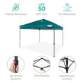 thumbnail image 5 of Best Choice Products 10x10ft Easy Setup Pop Up Canopy w/ 1-Button Setup, Wheeled Case, 4 Weight Bags - Cerulean, 5 of 10