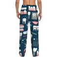 thumbnail image 3 of Disketp Dental Seamless Men'S Pajama Pants - Ultra Soft Fleece Sleep And Lounge Pants (Size: S-Xxl), 3 of 9