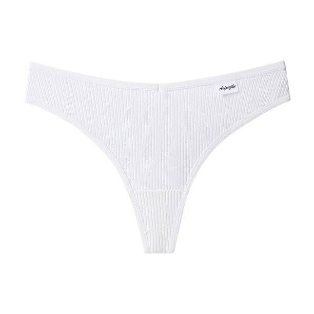 TrowBridge-bragas deportivas para mujer, tangas femeninas a rayas a la moda, ropa interior de algodón puro, Tanga con espalda en T